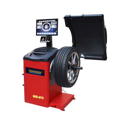 คุณภาพ  Low  Speed 140RPM 28" rim Auto Wheel Balancing Machine Vertical Type โรงงาน
