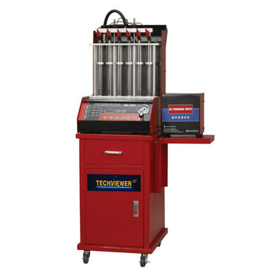 คุณภาพ  Ultrasonic Auto Fuel Injector Tester And Cleaner 6 Nozzle For Vehicle โรงงาน